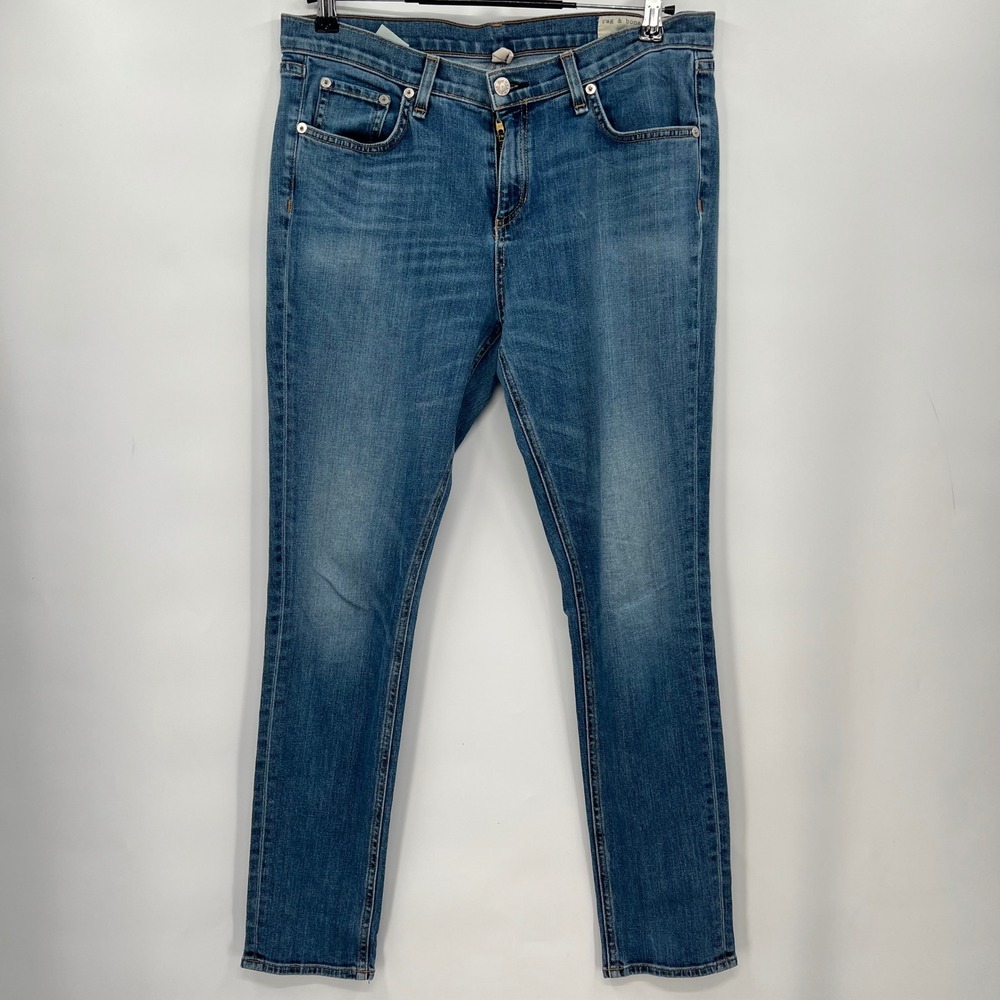 Rag & Bone Dash Skinny Jeans Chamberlain Blue Womens 28‎